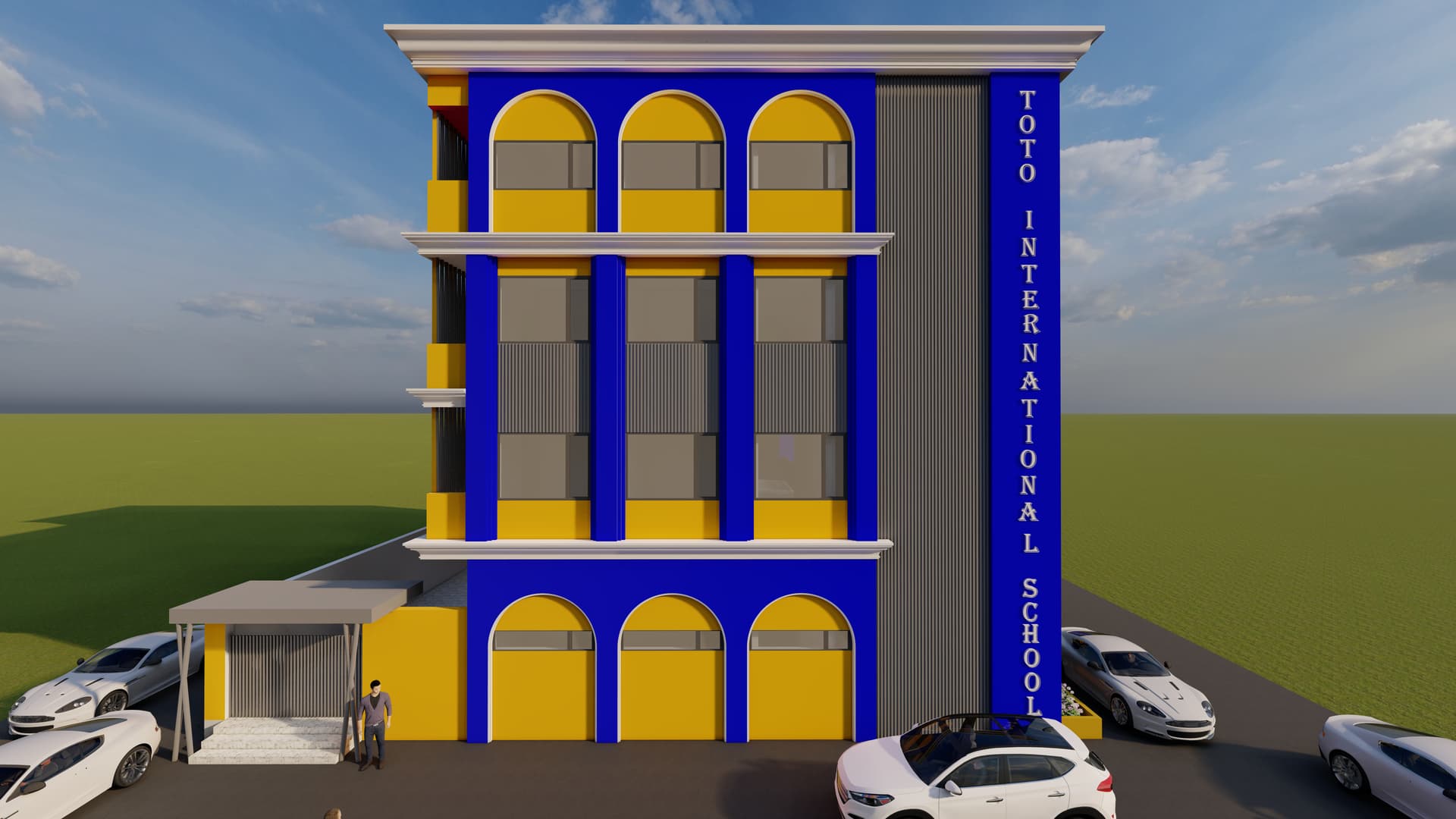 Campus side elevation