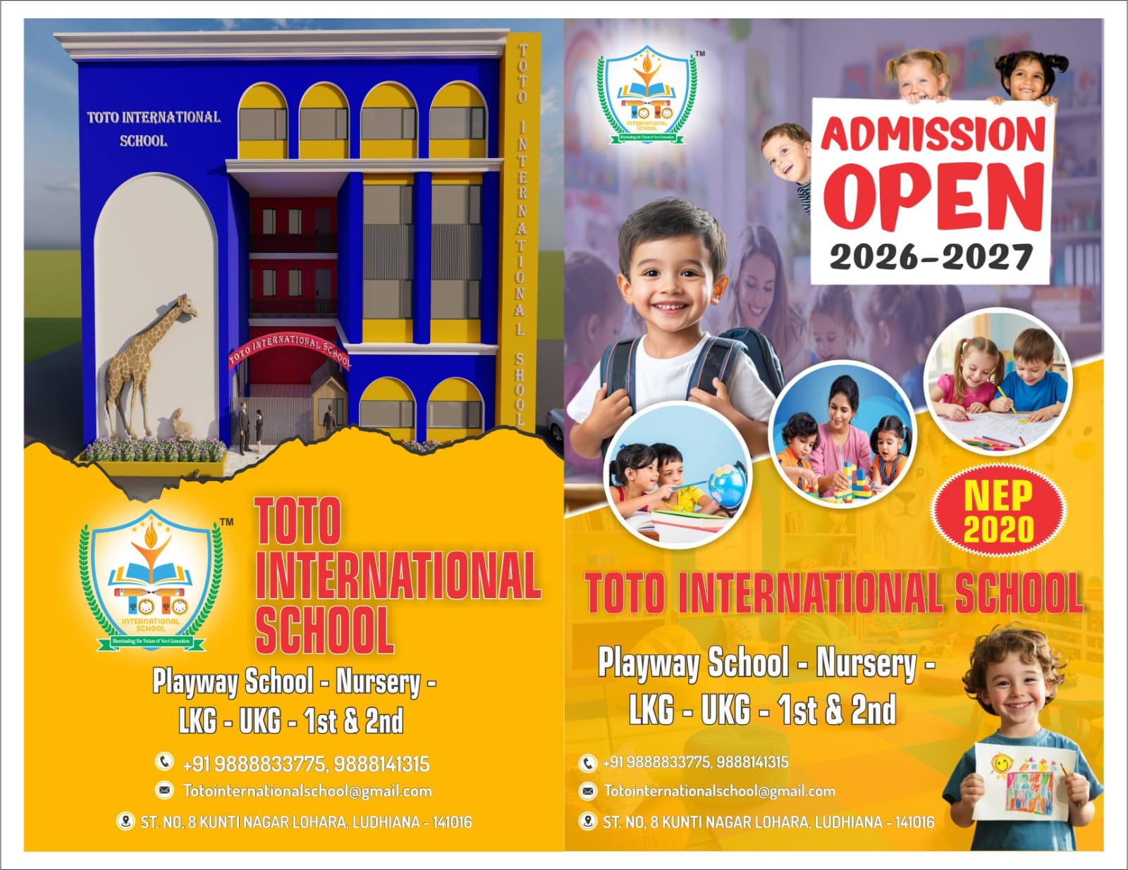 TOTO International School campus and students